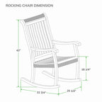 Cambridge Casual Marrakesh Teak Wood Outdoor Rocking chair