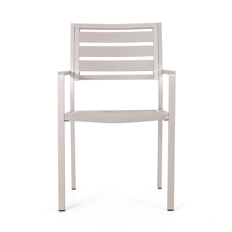 Outdoor Modern Aluminum Dining Chair,for Dining Room,Kitchen,Easy Assembly