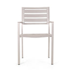 Outdoor Modern Aluminum Dining Chair,for Dining Room,Kitchen,Easy Assembly
