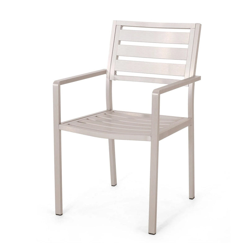 Outdoor Modern Aluminum Dining Chair,for Dining Room,Kitchen,Easy Assembly