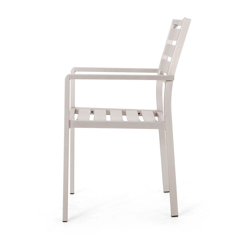 Outdoor Modern Aluminum Dining Chair,for Dining Room,Kitchen,Easy Assembly