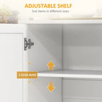 50.5Kitchen Island Rolling Kitchen Cart on Wheels with Drawer,3 Cabinets,Stainless Steel Countertop,Spice Rack and Towel Rack