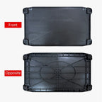 3 Layer Thickened Plastic Mobile Kitchen Cart with Metal Frame