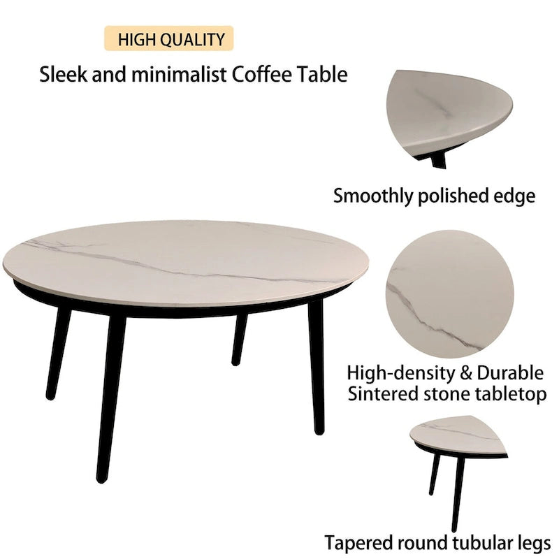 Modern Outdoor Conversation Set: Aluminum Loveseat and Oval Coffee Table in Ember Black