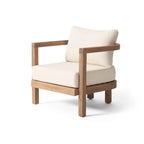 ( SET OF 2 )Outdoor Acacia Wood Patio Club Chair, Patio Furniture,Waterproof Thick Cushion Deep Seating for Porch