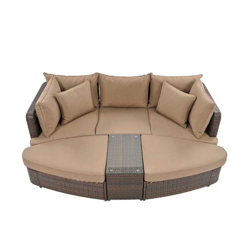 6-Piece Patio Outdoor Conversation Sofa Set