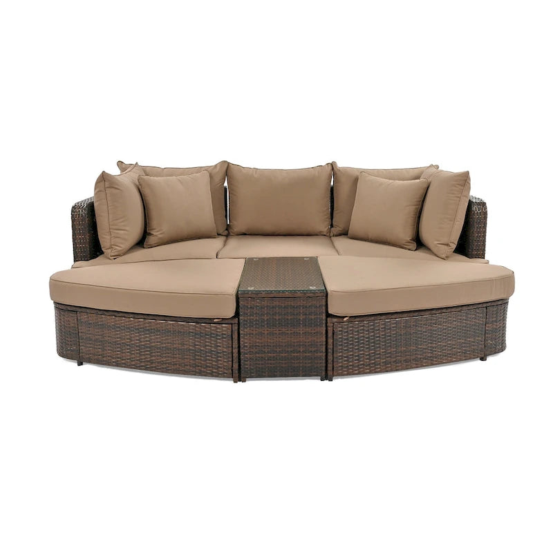 6-Piece Patio Outdoor Conversation Sofa Set
