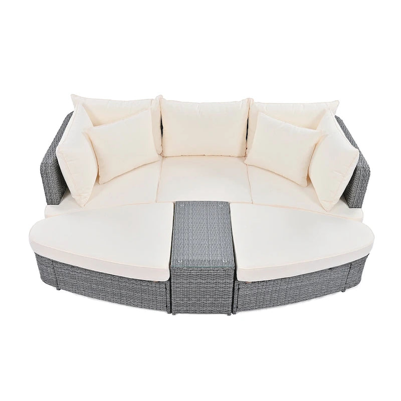 6-Piece Patio Outdoor Conversation Sofa Set
