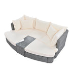 6-Piece Patio Outdoor Conversation Sofa Set
