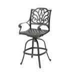 Cast Aluminium Swivel Bar Stool