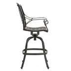 Cast Aluminium Swivel Bar Stool