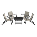 COSCO 5-Piece Outdoor Folding Sling Chat Set