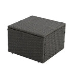 7 PCS Set Wicker Seasonal PE Wicker Sofa with Lounger Sofa