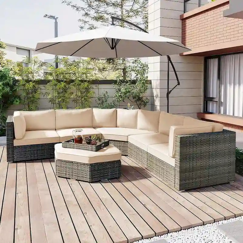 6 PCS Outdoor Patio Furniture Set for 6