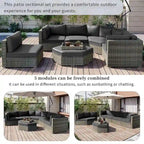 6 PCS Outdoor Patio Furniture Set for 6