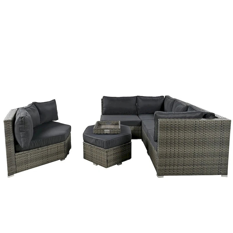 6 PCS Outdoor Patio Furniture Set for 6