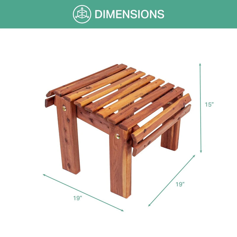 American Furniture Classics Model MM111 CEDAR Stationary Ottoman