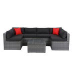 5 Pieces PE Rattan sectional Outdoor Furniture