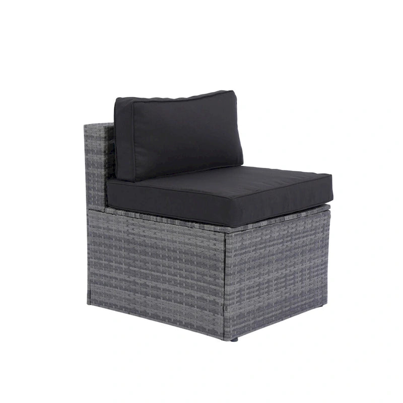 5 Pieces PE Rattan sectional Outdoor Furniture