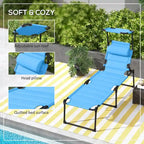 Outdoor Adjustable Backrest Folding Chaise Lounge w/Sunshade Roof