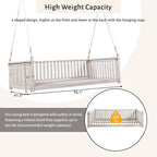 Patio Minimalist Twin Size Garden Swing Bed