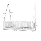 Patio Minimalist Twin Size Garden Swing Bed