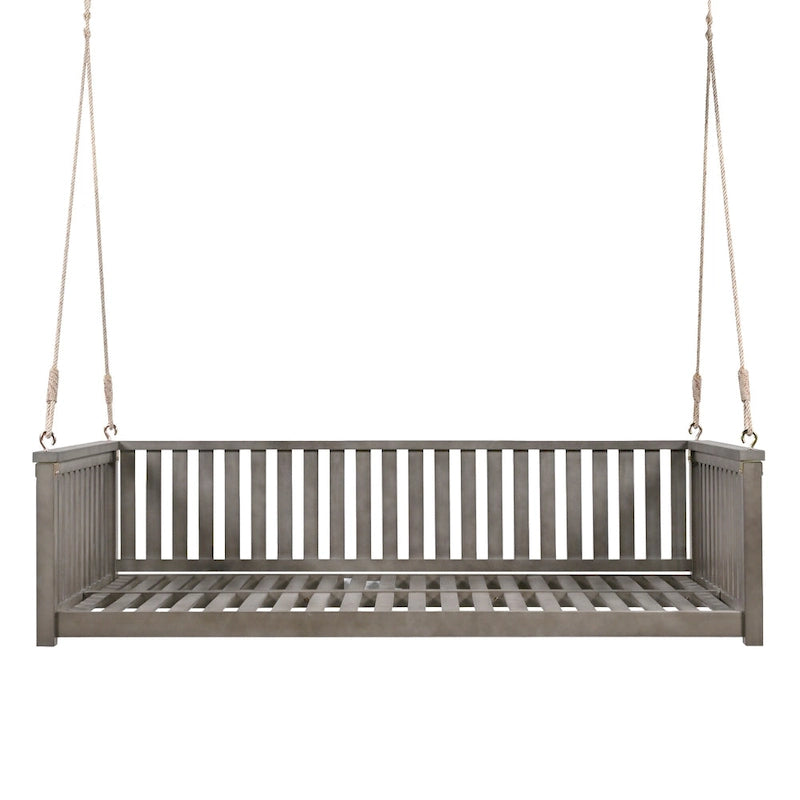 Patio Minimalist Twin Size Garden Swing Bed