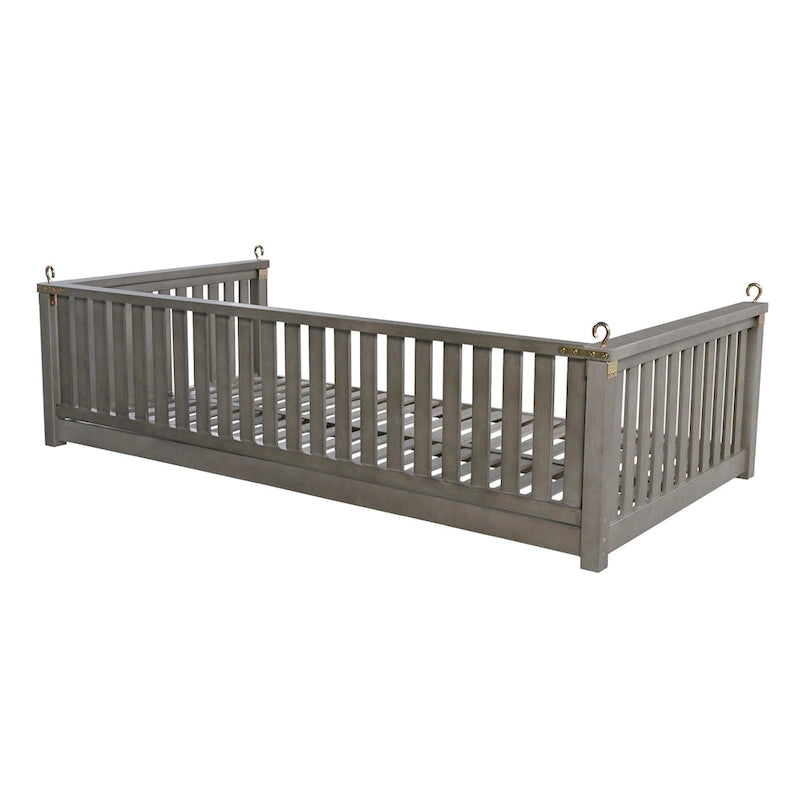 Patio Minimalist Twin Size Garden Swing Bed