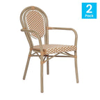 Stacking Bistro Chairs with Metal Frames