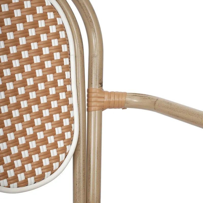 Stacking Bistro Chairs with Metal Frames