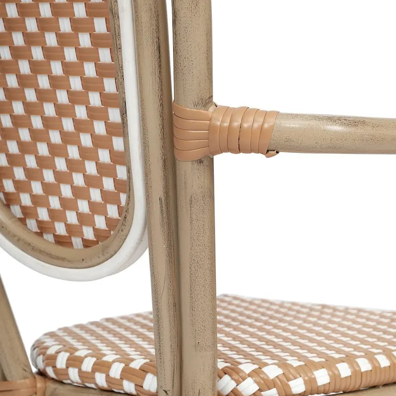 Stacking Bistro Chairs with Metal Frames