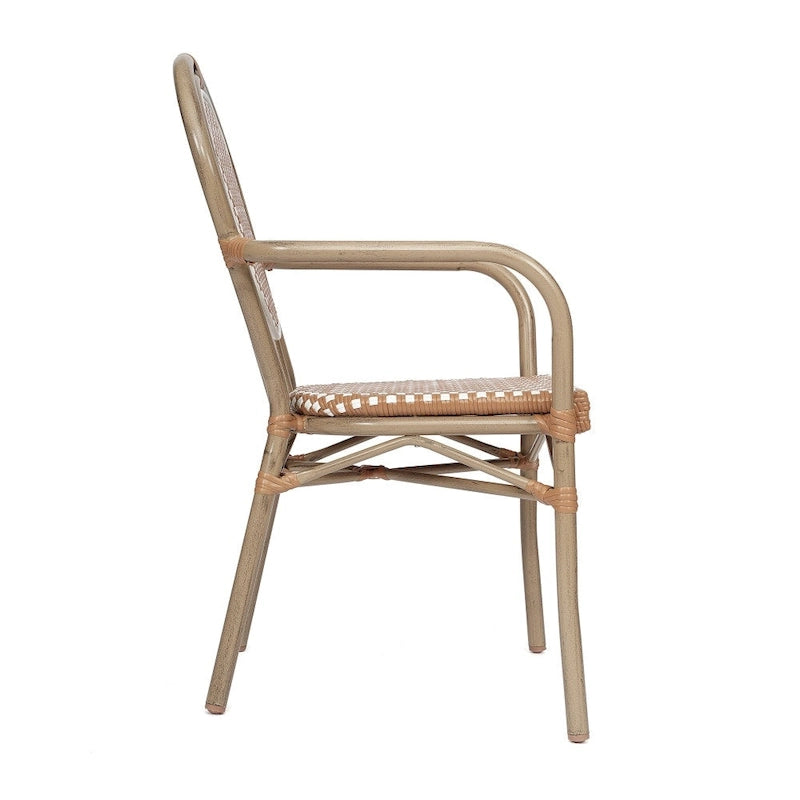 Stacking Bistro Chairs with Metal Frames
