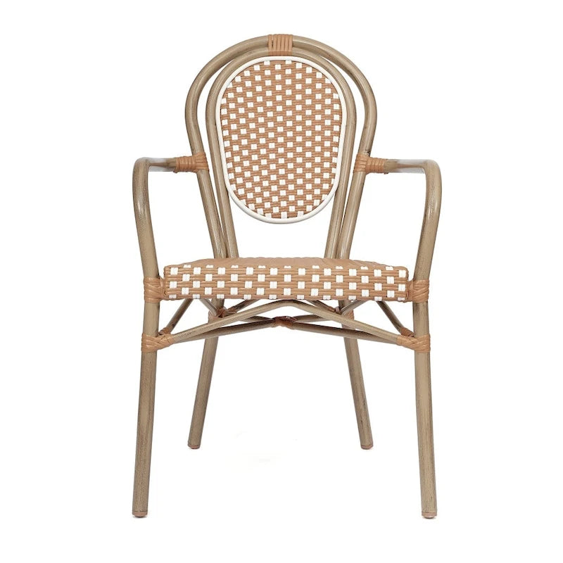Stacking Bistro Chairs with Metal Frames