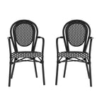 Stacking Bistro Chairs with Metal Frames