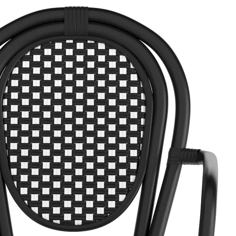 Stacking Bistro Chairs with Metal Frames