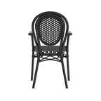 Stacking Bistro Chairs with Metal Frames