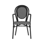 Stacking Bistro Chairs with Metal Frames