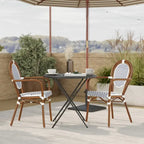 Stacking Bistro Chairs with Metal Frames