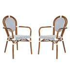 Stacking Bistro Chairs with Metal Frames