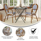 Stacking Bistro Chairs with Metal Frames