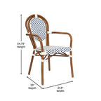 Stacking Bistro Chairs with Metal Frames