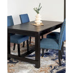Muzzi Contemporary 7-Piece Dining Set, Dining Table with 6 Stylish Chairs