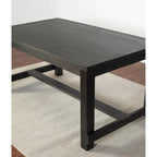 Muzzi Contemporary 7-Piece Dining Set, Dining Table with 6 Stylish Chairs