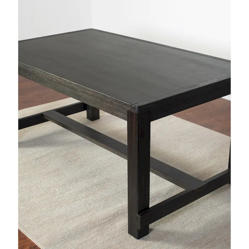 Muzzi Contemporary 7-Piece Dining Set, Dining Table with 6 Stylish Chairs