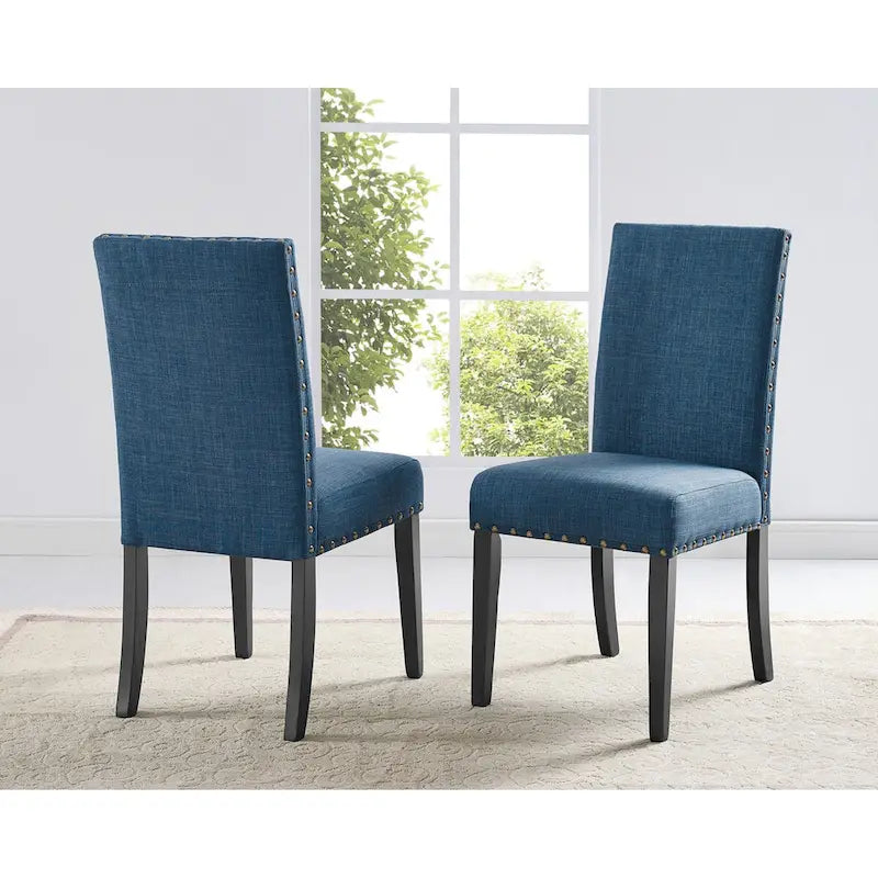 Muzzi Contemporary 7-Piece Dining Set, Dining Table with 6 Stylish Chairs