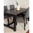 Muzzi Contemporary 7-Piece Dining Set, Dining Table with 6 Stylish Chairs