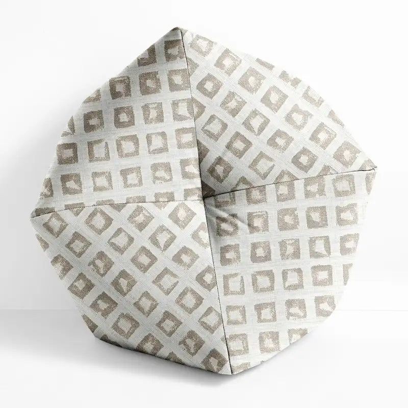 Sorra Home Sunbrella Outdoor Geo Pouf
