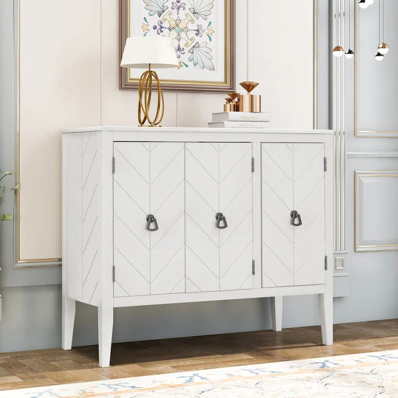 37 Vintage Style Kitchen Accent Buffet Sideboard Cabinet
