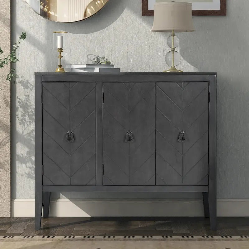 37 Vintage Style Kitchen Accent Buffet Sideboard Cabinet