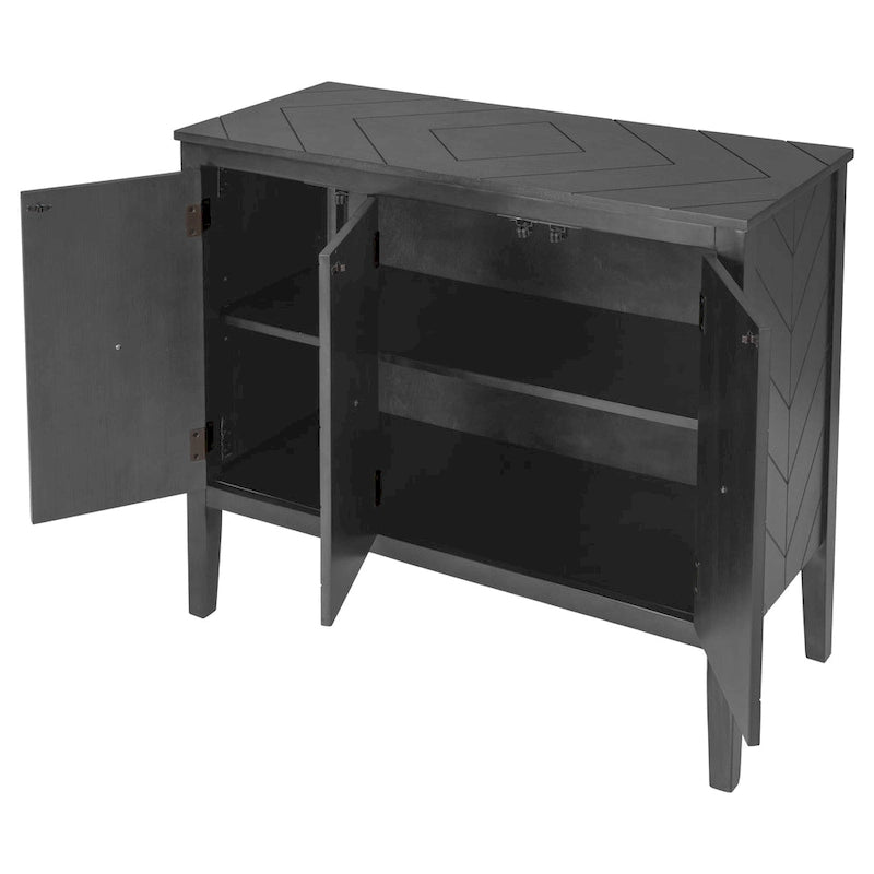 37 Vintage Style Kitchen Accent Buffet Sideboard Cabinet
